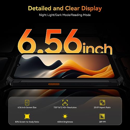 Blackview BV6200 Rugged Smartphone, 13000mAh Battery, Android 13