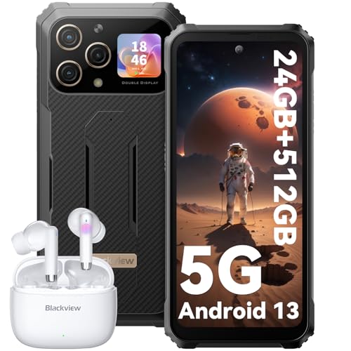 Blackview BL8000 5G Rugged Smartphone Unlocked 2024, 24GB RAM+512GB ROM