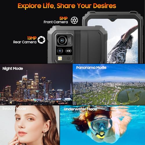 Blackview BV4800 Rugged Smartphone Unlocked, Android 13, 6GB+64GB