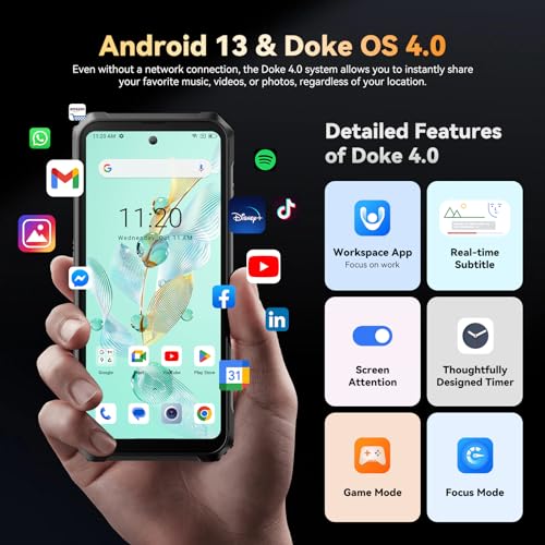 Blackview BL8000 5G Rugged Smartphone Unlocked 2024, 24GB RAM+512GB ROM
