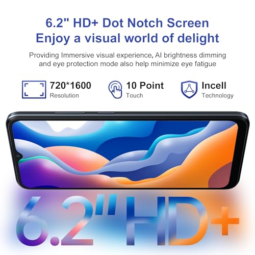 Blackview Wave 6C Android 13 Smartphones, 6.52" HD+