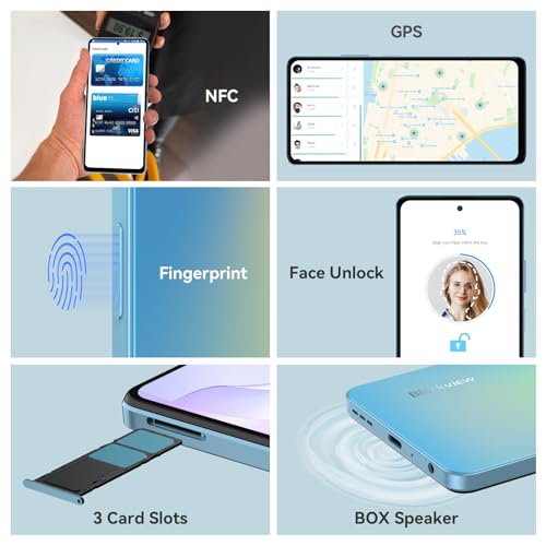 Blackview Shark 8 Unlocked Wifi Smartphone, Android 13, 128GB