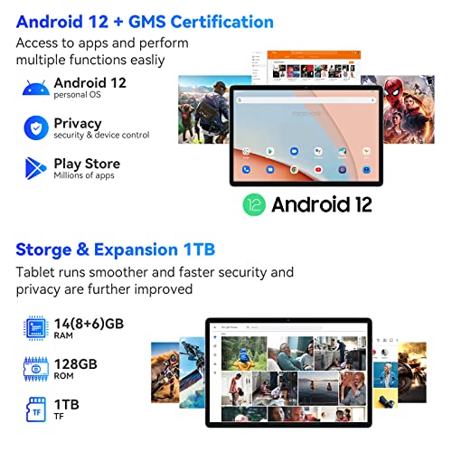 Blackview 2024 Ultra-Light 5G Android Tablet 10.1