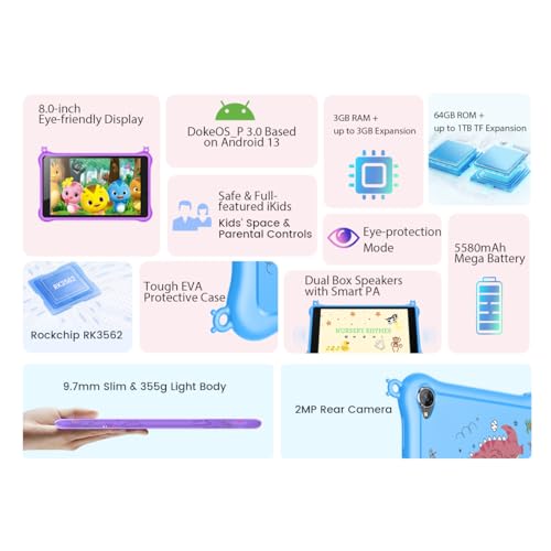 Blackview Tab 50 Android Kids Tablet Wifi 6