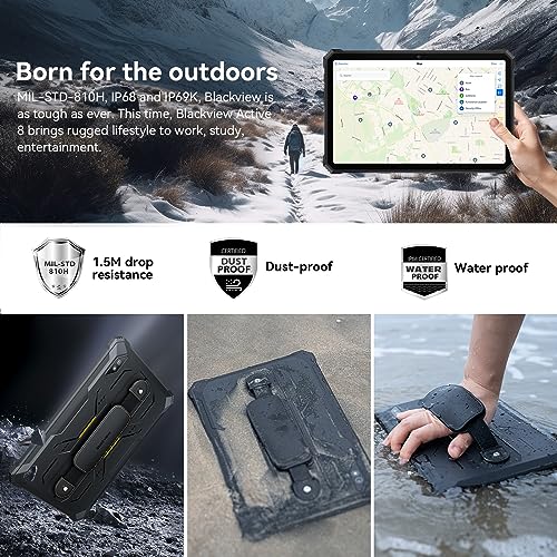 Blackview Rugged Tablet with Waterproof IP68&IP69K and 5G WiFi