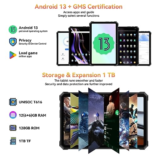 Blackview Rugged Tablet with Waterproof IP68&IP69K and 5G WiFi