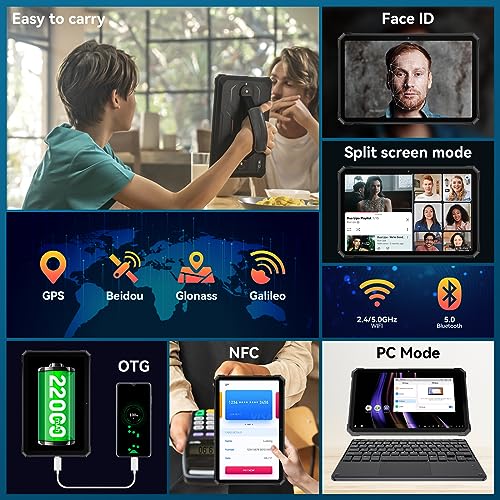 Blackview Rugged Tablet with Waterproof IP68&IP69K and 5G WiFi