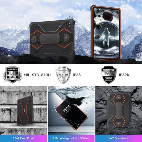 Blackview Android 13 Tablet, 10.1 inch Rugged Tablet