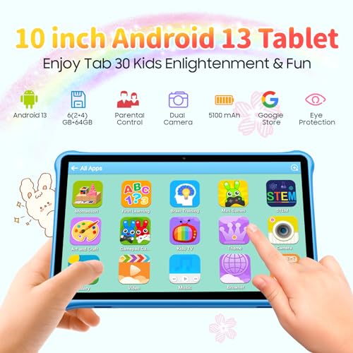 2024 10 inch Android 13 Kids Tablets WiFi6