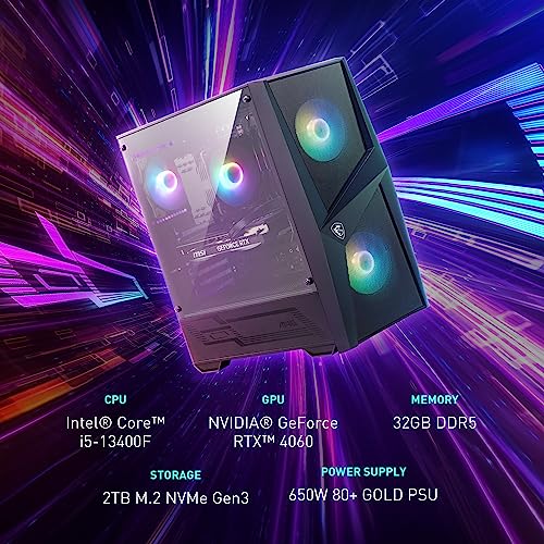 MSI Codex R Gaming Desktop: i5-13400F, RTX 4060,32GB