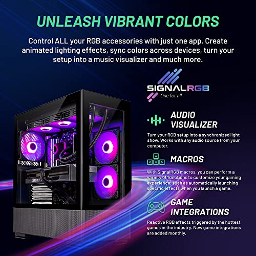Skytech Azure Gaming PC Desktop, Intel i7, NVIDIA RTX, Wi-Fi, Win 11 Home