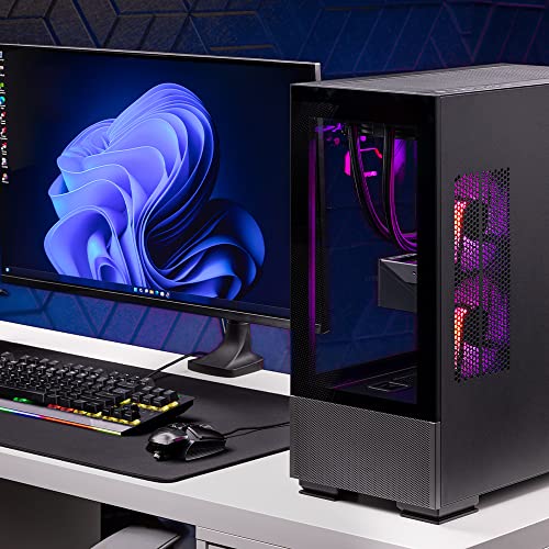 Skytech Azure Gaming PC Desktop, Intel i7, NVIDIA RTX, Wi-Fi, Win 11 Home