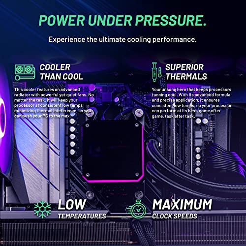Skytech Azure Gaming PC Desktop, Intel i7, NVIDIA RTX, Wi-Fi, Win 11 Home