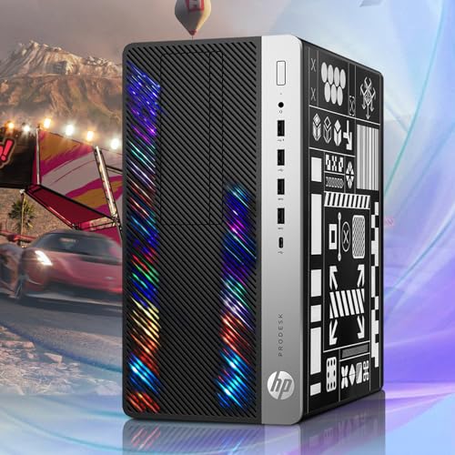 HP RGB Gaming Desktop Computer, Intel Quad Core WiFi