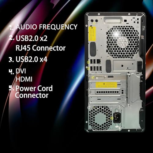 HP RGB Gaming Desktop Computer, Intel Quad Core WiFi
