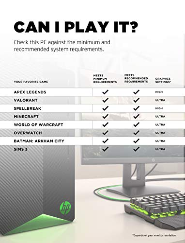 HP Pavilion Gaming Desktop, GeForce GTX 1650 SUPER, Windows 11
