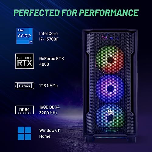 Skytech Gaming Shadow Desktop: i7, RTX 4060, 16GB RAM