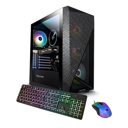 iBuyPower SlateMesh Gaming PC Desktop Ryzen RTX 4060