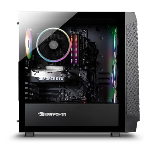 iBuyPower SlateMesh Gaming PC Desktop Ryzen RTX 4060