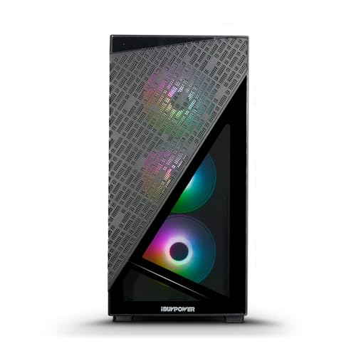 iBuyPower SlateMesh Gaming PC Desktop Ryzen RTX 4060