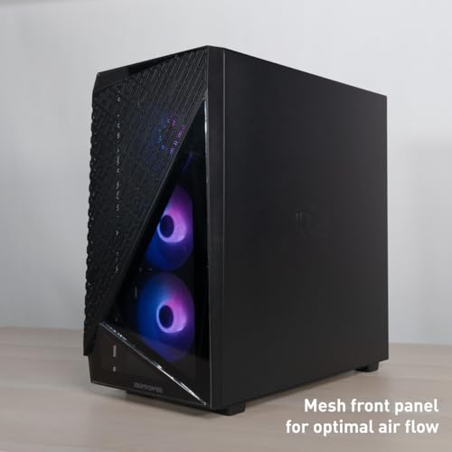 iBuyPower SlateMesh Gaming PC Desktop Ryzen RTX 4060