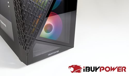 iBuyPower SlateMesh Gaming PC Desktop Ryzen RTX 4060