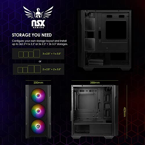 NSX Raptor Gaming Desktop: Ryzen 7, Nvidia, Wifi