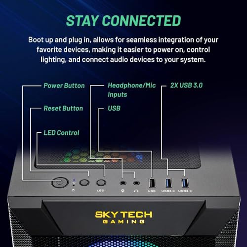Skytech Gaming Chronos Desktop Intel i7 WiFi Windows