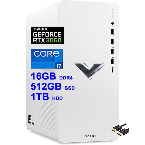 HP Victus 15L Gaming Desktop | i7-12700, 16GB, 512GB+1TB, RTX 3060
