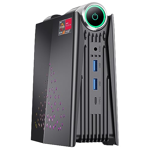 Kamrui Ryzen Mini Gaming PC WiFi6/BT5.2-UHD/RGB Lights
