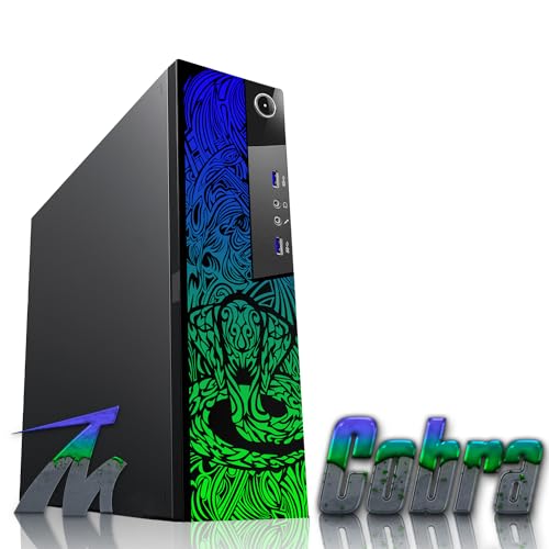 TechMagnet M83 Cobra Desktop - Intel i7 | 16GB DDR4 | 512GB SSD | 24" Curved Monitor | Win 10 Pro