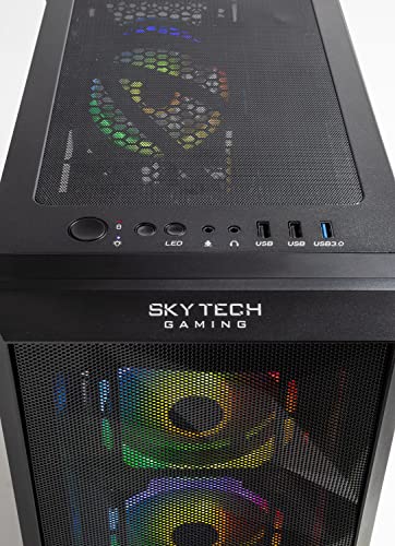 Skytech Gaming Chronos Mini PC Desktop: Ryzen 5 3600, RTX 3050, Wi-Fi, Windows 11