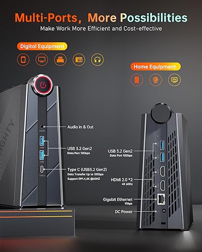 KAMRUI Intel Core i7 Mini Gaming PC WiFi