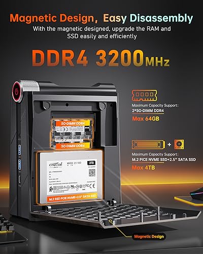 KAMRUI Intel Core i7 Mini Gaming PC WiFi