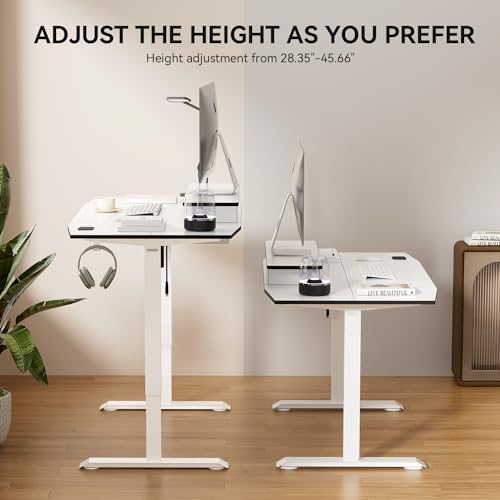Electric Height Adjustable Standing Desk for Home Office