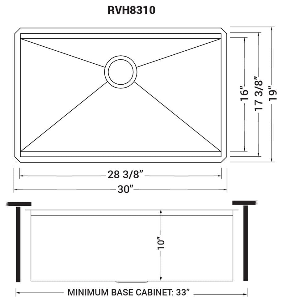 30" Workstation Ledge Undermount Stainless Steel Kitchen Sink