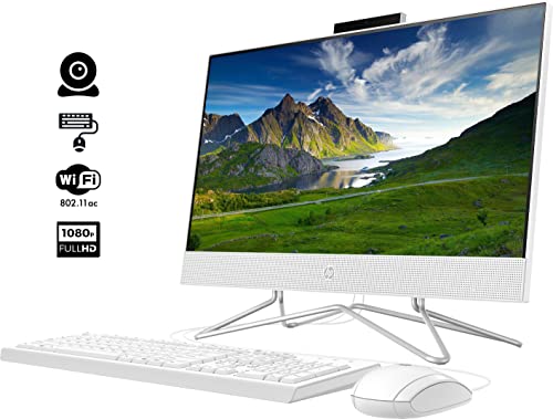 HP All-in-One Desktop with 21.5" FHD Display WiFi