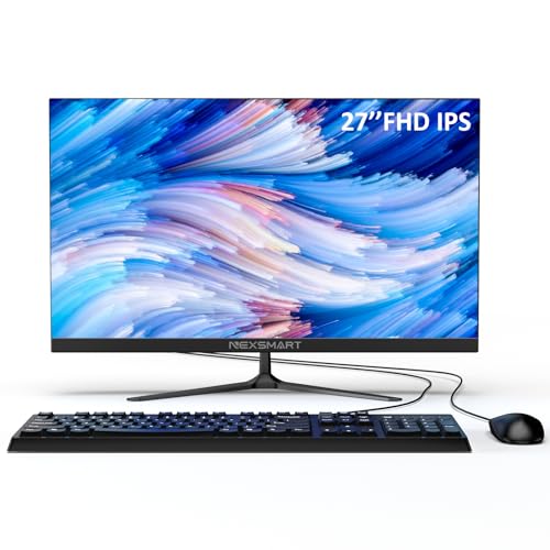 27" All-in-One Desktop Computer with Dual WiFi Keyboard