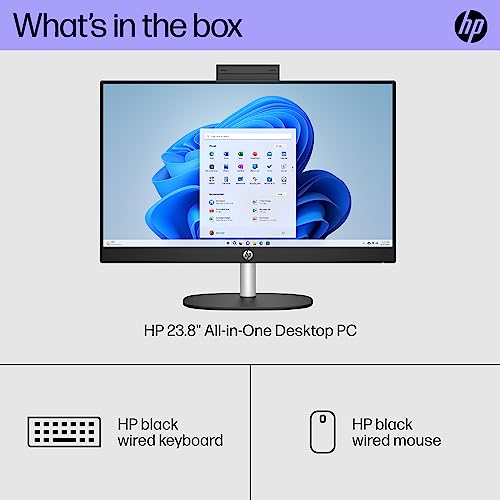 HP 23.8" All-in-One Desktop PC, FHD Display, i3-N300