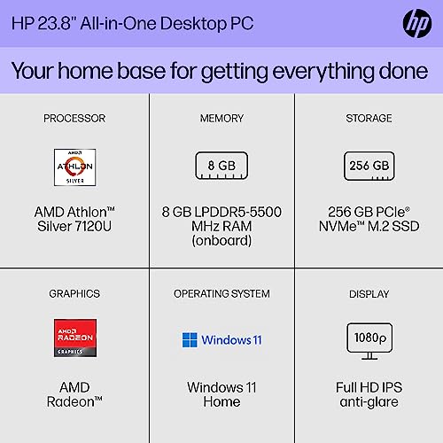 HP 23.8" All-in-One Desktop PC with Wifi Connectivity