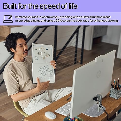 HP 27" All-in-One Desktop PC, FHD Display, Intel i7