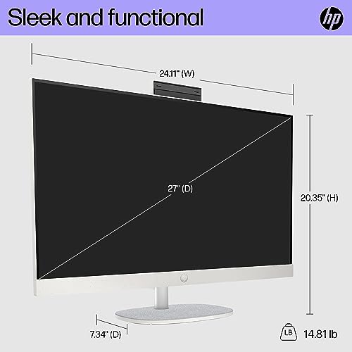 HP 27" All-in-One Desktop PC, FHD Display, Intel i7