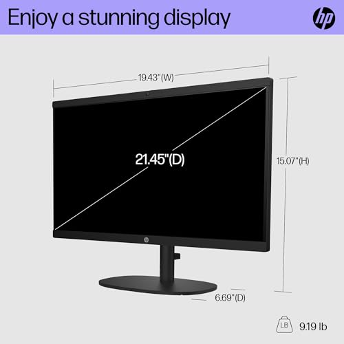 HP 22" All-in-One Desktop PC, Intel N200, 8GB RAM