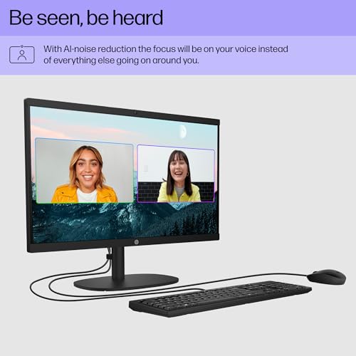HP 22" All-in-One Desktop PC, Intel N200, 8GB RAM