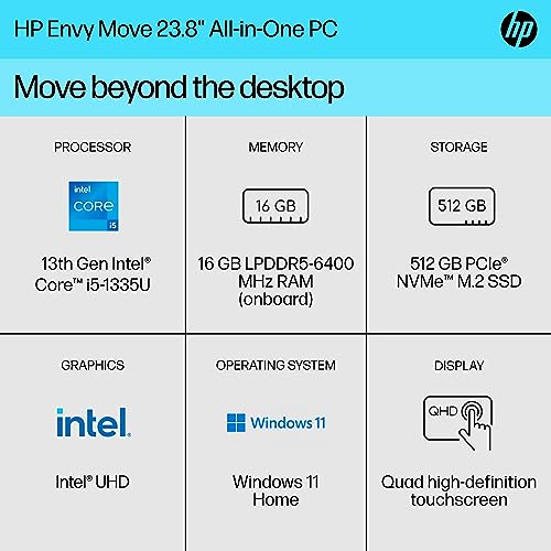 HP Envy 23.8" All-in-One PC, QHD Display, Windows 11