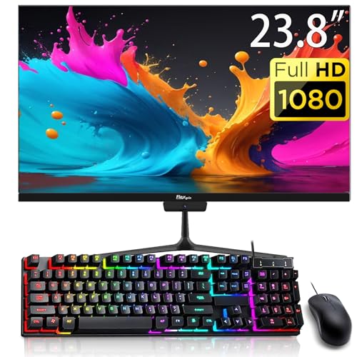 FLEXGRIN 23.8" FHD All-in-One Desktop Computer: WiFi, Windows 11 Pro