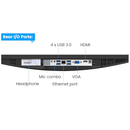 FLEXGRIN 23.8" FHD All-in-One Desktop Computer: WiFi, Windows 11 Pro
