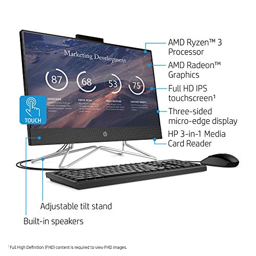 HP 22-DF All-in-One PC with Full HD Touch Screen