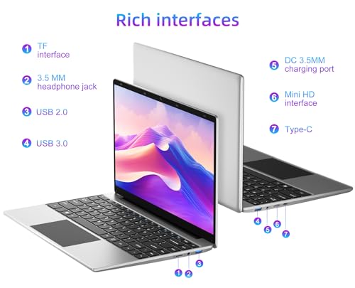 14" Laptop, 12GB RAM 256GB SSD, Windows 11, WiFi