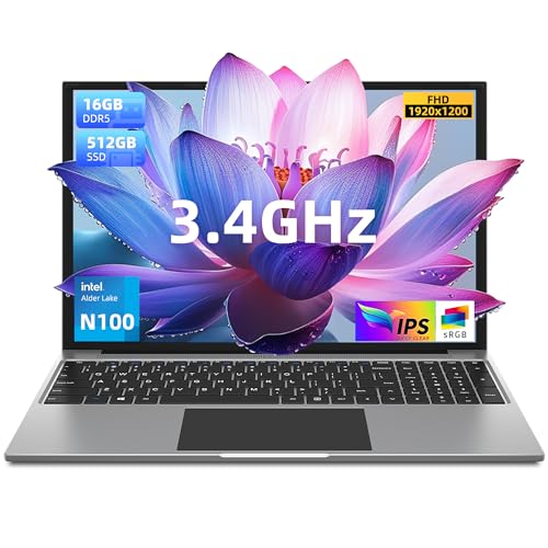 16 Inch Laptop with Intel N100 CPU